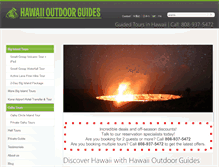 Tablet Screenshot of hawaiioutdoorguides.com
